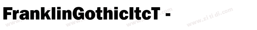FranklinGothicItcT 字体转换
